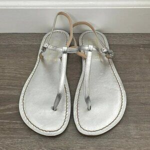 Silver Sandals, Size 9